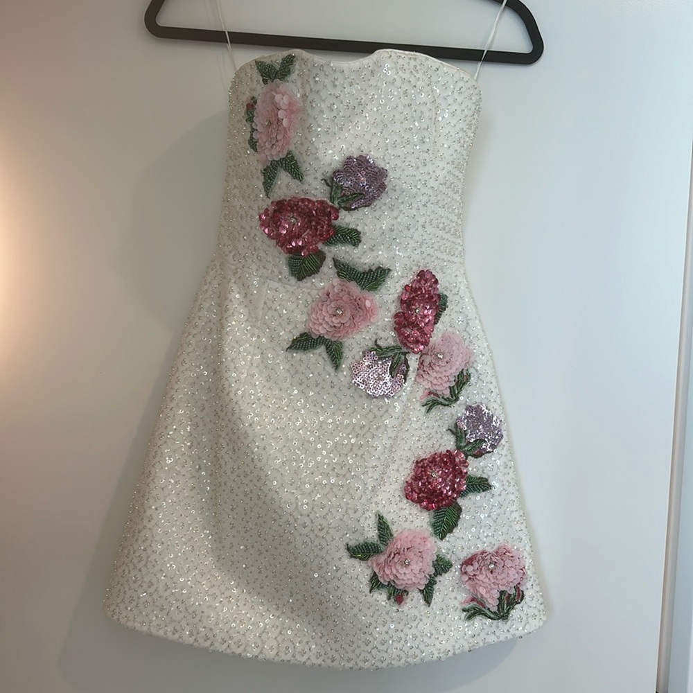Helsi Frida Rosette Strapless Mini Dress